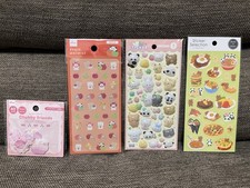 Kawaii Animal Sticker Bundle Puffy Glitter Flake Stickers Japan Daiso