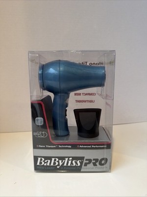 BaBylissPRO Nano Titanium Travel Size Hair Dryer Babyliss Pro Hairdryer
