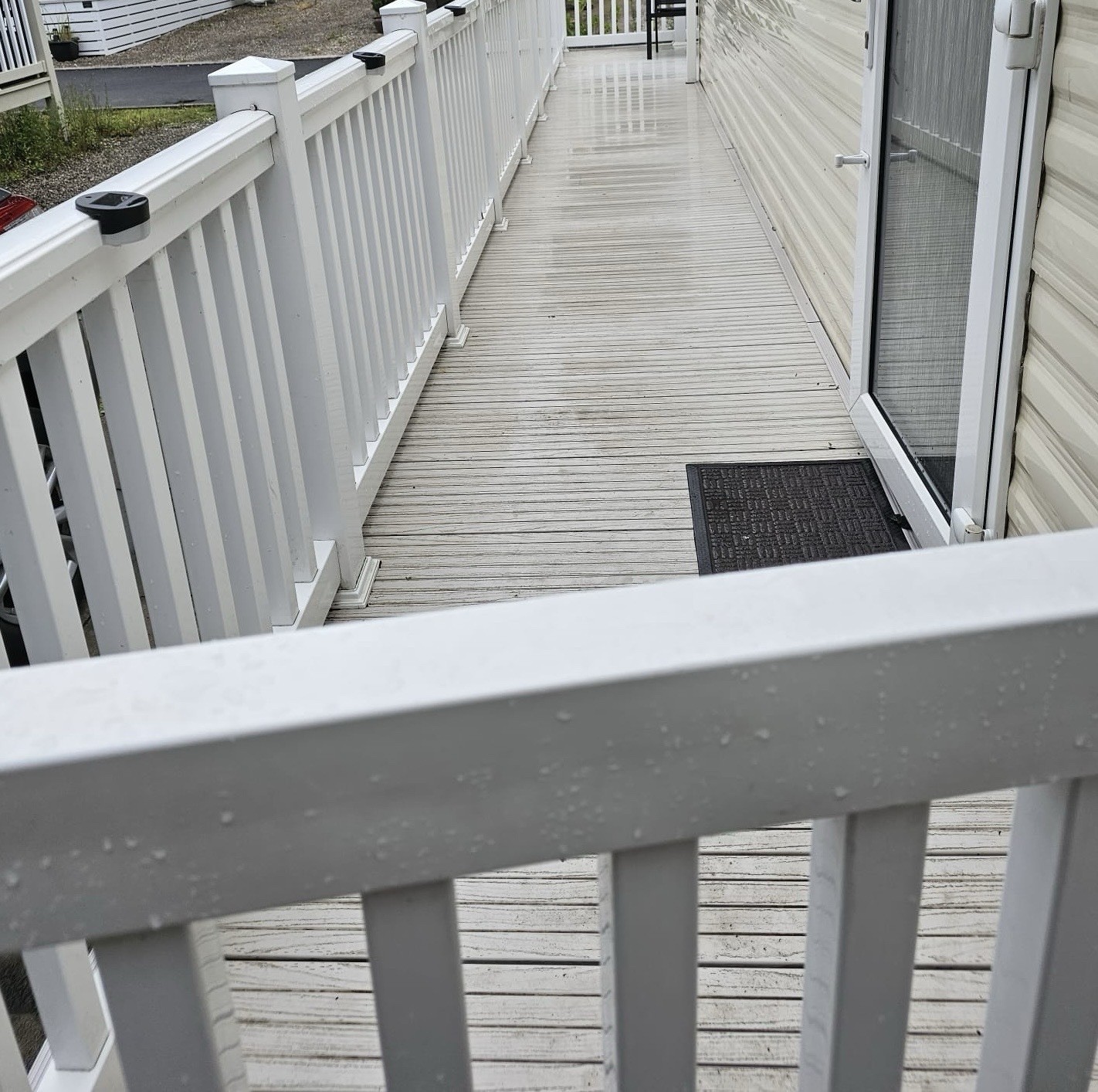 White UPVC Decking