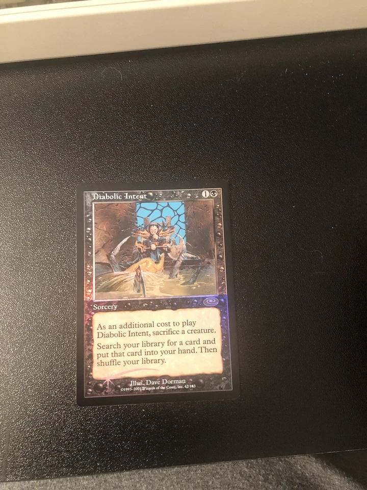Mtg Diabolic Intent Foil English plainshift magic the gathering light play nm - Image 2 of 3