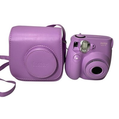Fujifilm Instax Mini 7S Instant Film Camera Lavender Purple With Matching Case