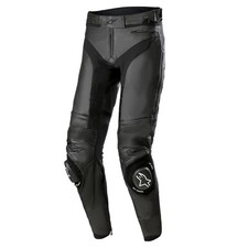 Alpinestars Missile V3 Men Leather Motorcycle/Motorbike Racing Pants Black Short