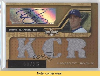 2008 Triple Threads Rising Stars Sepia 60/75 Brian Bannister #181 Auto READ 0jd0