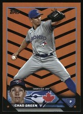 2023 Topps Update #US176 Chad Green Orange and Black Foil