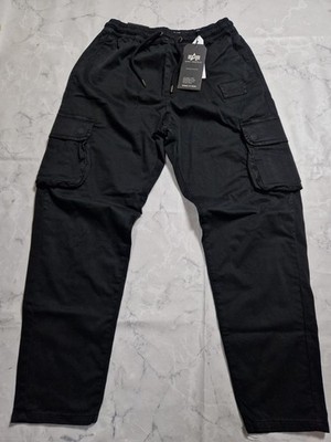 Alpha Industries Damen Jogginghose ''Bow Jogger Pant Wmn'' Cargo Schwarz Gr. L