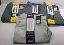 Banana Republic Men's Commuter Flex Pant Gray or Tan Athletic Fit Comfort Waist