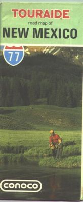 1977 Conoco New Mexico Vintage Road Map