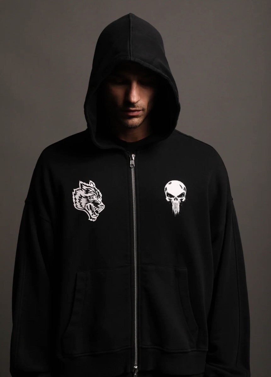 Darc Sport Vigilante Darco Double Zip Hoodie IN HAND BLACK Darc Sport Vigilante Darco Double Zip Hoodie IN HAND BLACK
