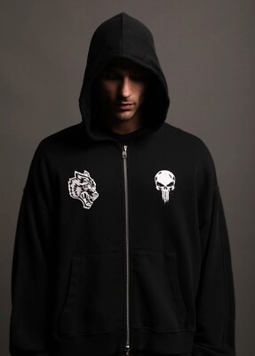 BLACKWEIRDOS/2020ss スカジャン CROWS WORST Reversible Sukajan Embroidery Rayon Black CRV-2121 S