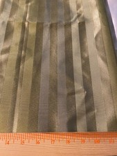 2 tone green stripe polyester drapery fabric 21"long, 4 yds 30" wide very wide