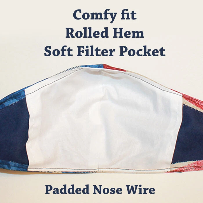 Face Mask star wars darth vader 3cpo R2-D2 Filter Pocket Washable M-Adult - Image 2 of 3