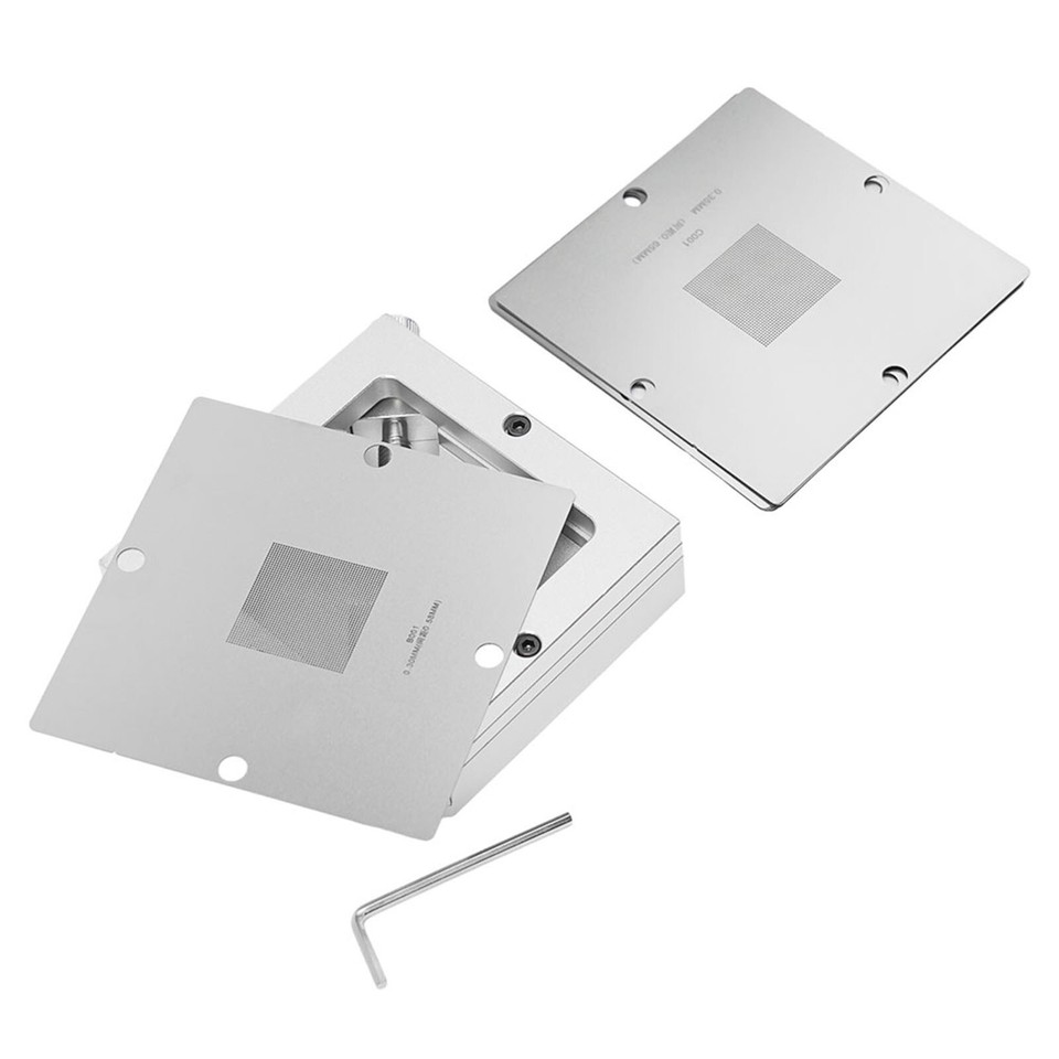 Upgrade Your Reballing Kit with 90mm Silver Fixture Jig and 10PCS