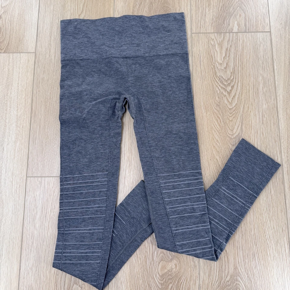 Blanqi Sz M Maternity Space Dye Heather Leggings Support Compression Pregnancy - Image 3 of 4