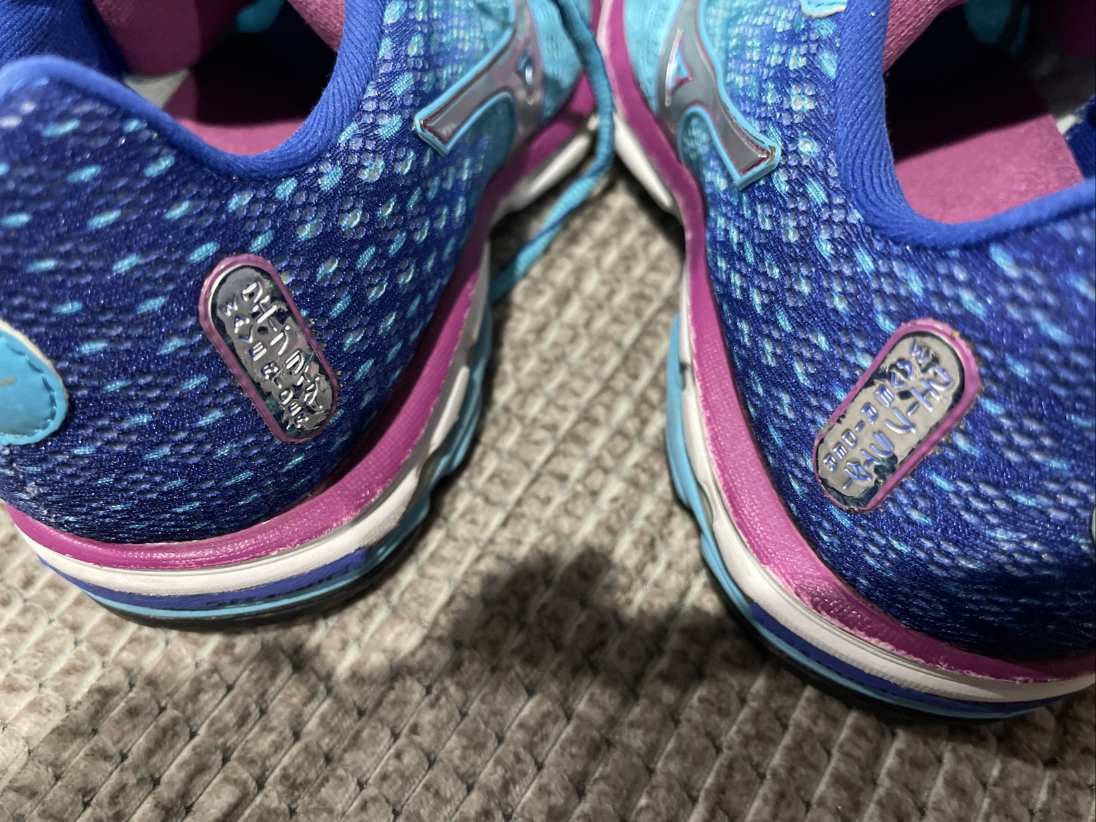 Mizuno Wave Rider 18 Blue Women's Size W9 Running Shoes Casual Sneakers Mesh