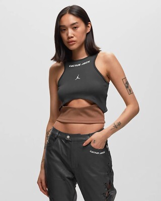 Nike Jordan X Travis Scott Tank Top (Grau) - Medium - Neu ~ DX6172 070 - BJ