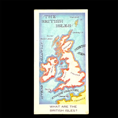 1957 Lyons Tee/Trade Card WHAT DO YOU KNOW - What Are The British Isles #10