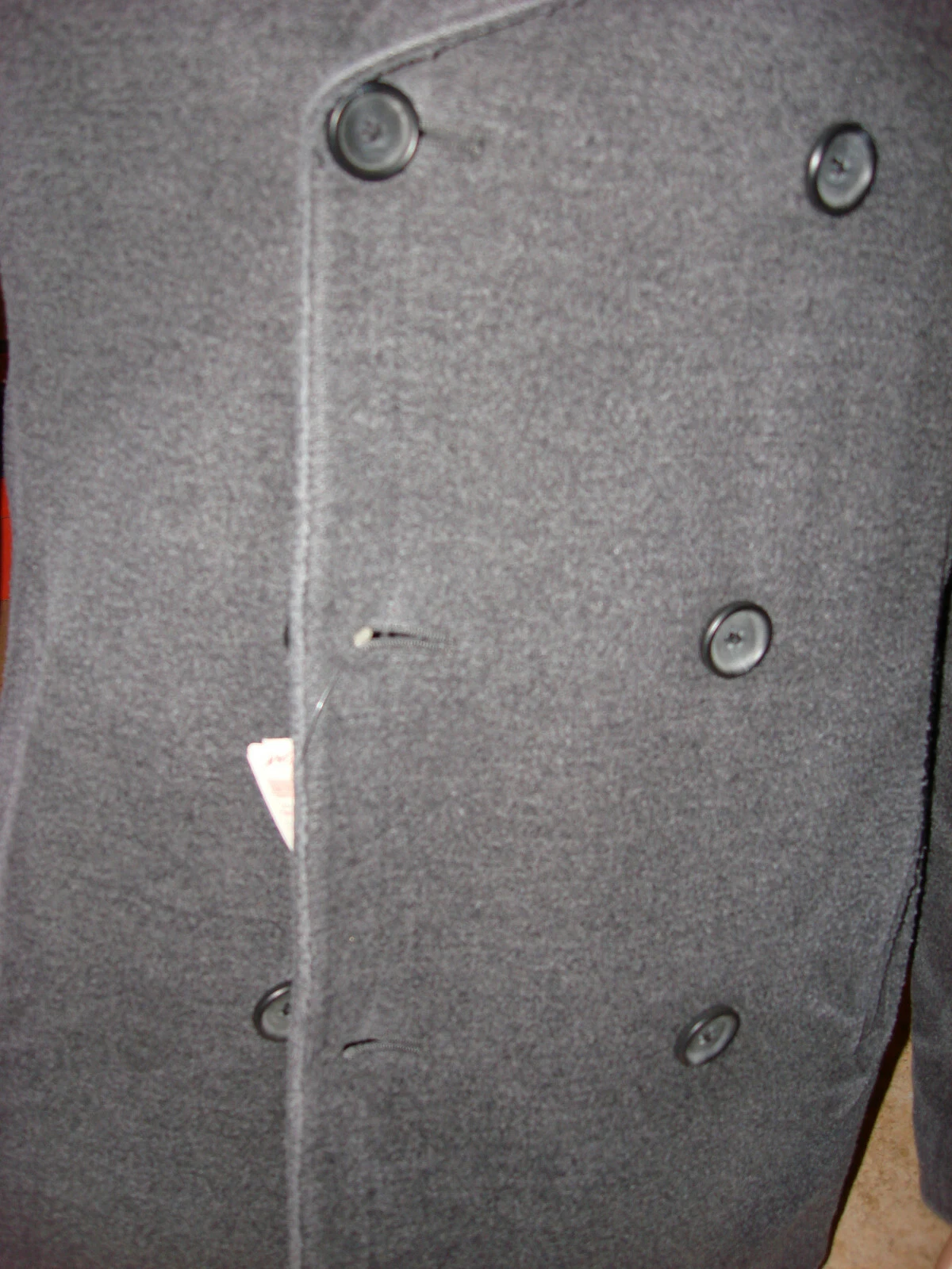 NEW $800 MARC JACOBS SLIM WOOL DOUBLE BREASTED DISTRESSED PEACOAT JACKET COAT image 11