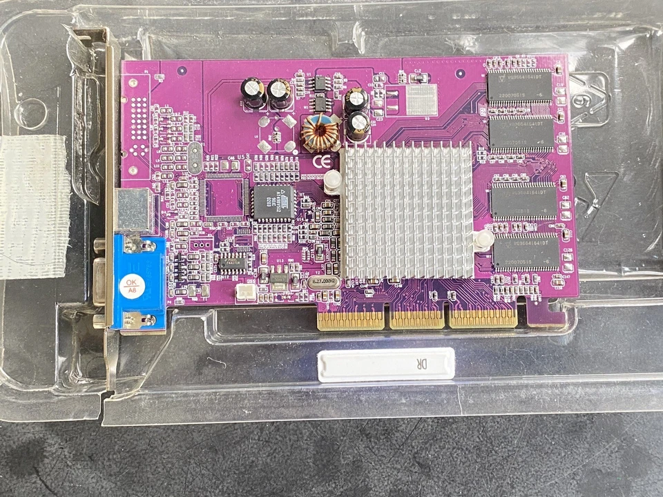 PNY  GF4MX420AGP  Video Card  VCG4MX42APB TV- OUT  VGA-OUT 70AT902009105 - Image 3 of 4