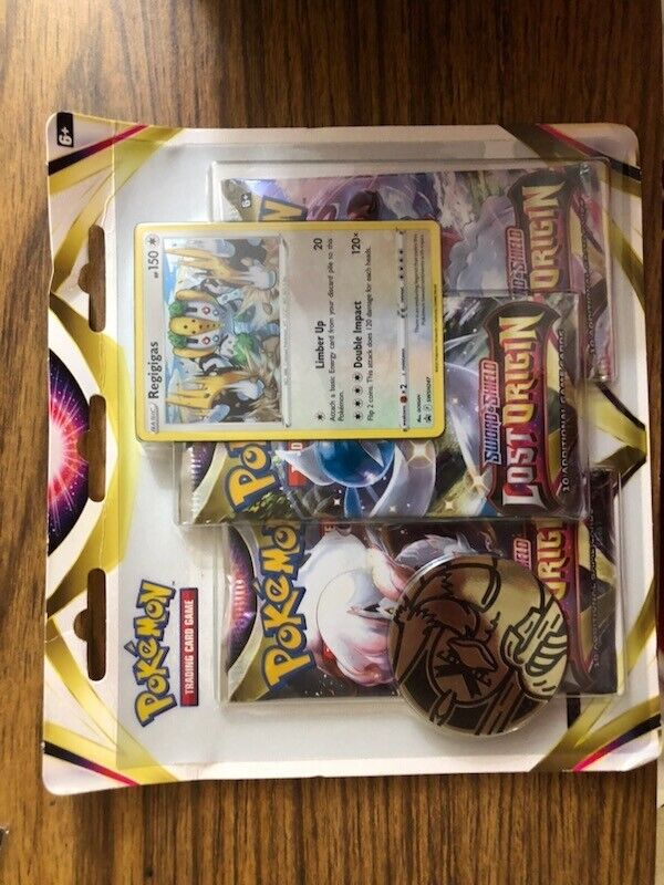 POKEMON TCG: 3 Pack Blister - Sword and Shield Lost Origin (Random Promo)