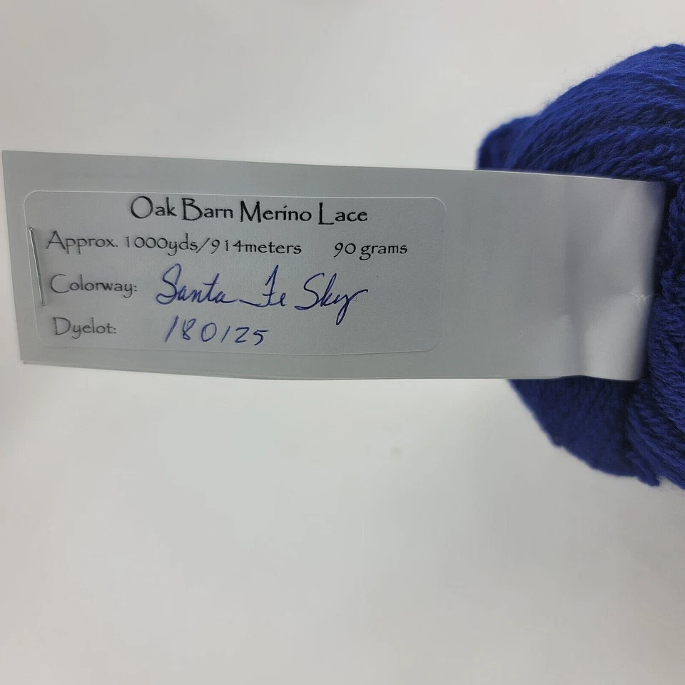 Hank Lost City Tejidos Roble Granero Merino Encaje Hilo Santa Fe Azul Cielo 1000 Yd Y09 Foto 3 de 4