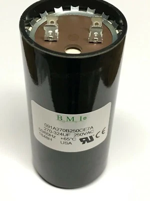 MOTOR STARTING 270-324UF 250 VAC Capacitor 091A270B250CE7A Same as Baldor EC1270C06SP