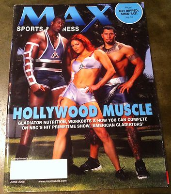 Max Muscle Magazine American Gladiators Crush Gina Carano Ice UK