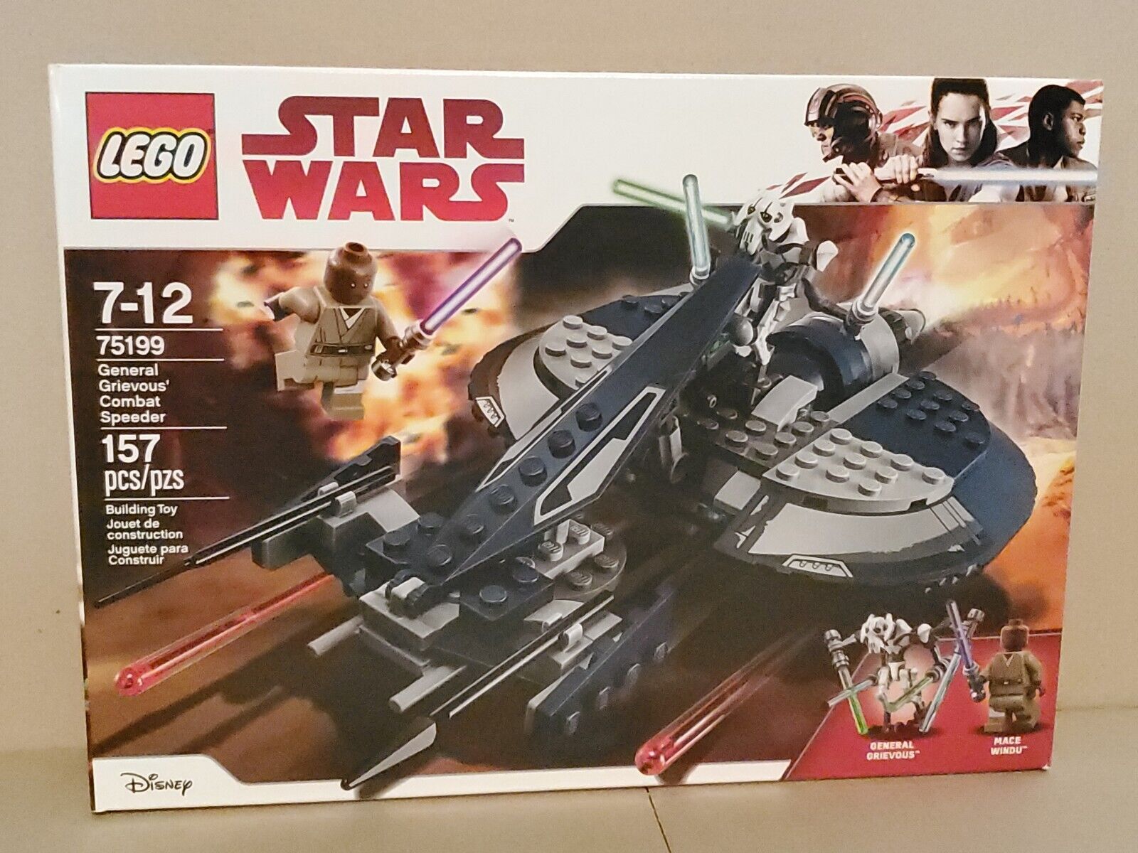 75199 LEGO Star Wars Clone Wars General Grievous Combat Speeder 157 Pieces NEW 