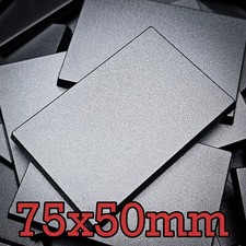 50x75mm 75x50mm Rectangle Plain Wargaming Plastic Bases Tabletop Wargames