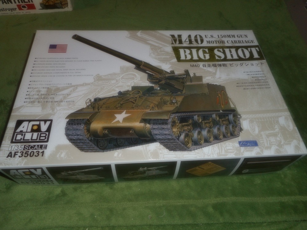 AFV CLUB 35031, 1/35 U.S. 150MM GUN MOTOR CARRIAGE PLASTIC MODEL KIT