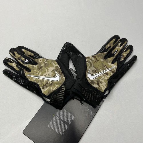 Nike Vapor Jet 6.0 NFL Salute To Service Football Adult Sz M Gloves Black Camo - Picture 7 of 11