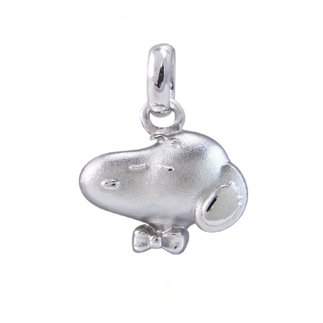Peanuts Snoopy Sterling Silver Pendant w Necklace Peanut Jewelry Collection