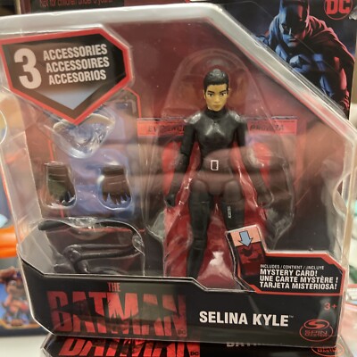 New 2022 DC The Batman Selina Kyle 4'' Figure w/ Mystery Card 
