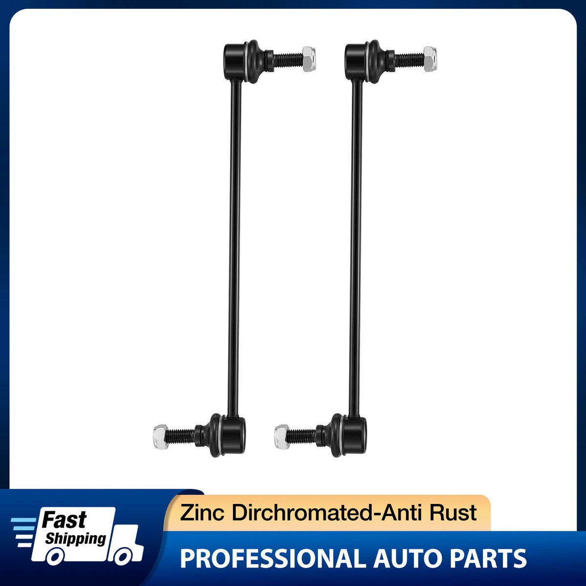 TRQ Sway Bar Stabilizer Link Set Front & Rear Compatible with