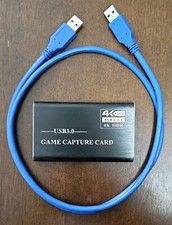 USB 3.0 Game Capture Card With 3.0 USB Cable Live Stream, Video Games, Cameras