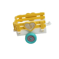 VINTAGE 1989 TYCO QUINTS WAGON FOR 5 REPLACEMENT # 10892 YELLOW CART 3