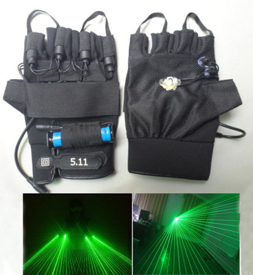 Green Laser beam lights stage lighting disco laser light gloves night club party