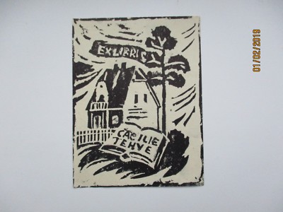 BOOKMARK EXLIBRIS CACILIE TEHVE ,0