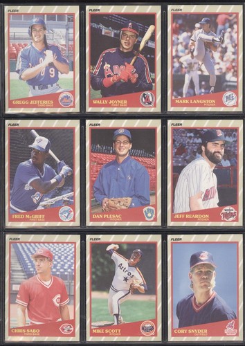 1989 Fleer SUPER STARS Baseball Card SEE LIST - Bild 46 von 65
