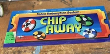 original Chip Away  Vrs Lazer Trim 25 1/4/10 1/4"sign marquee ARCADE VIDEO GAME