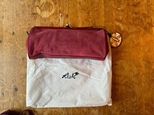 BRAND NEW RED SUEDE & LEATHER CLUTCH HANDBAG RI2K DEWBERRY BAG