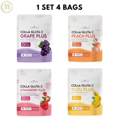 Colla gluta C PLUS Collarich X 4 sacs, eau potable, type poudre, 100 grammes. - Photo 1 sur 13