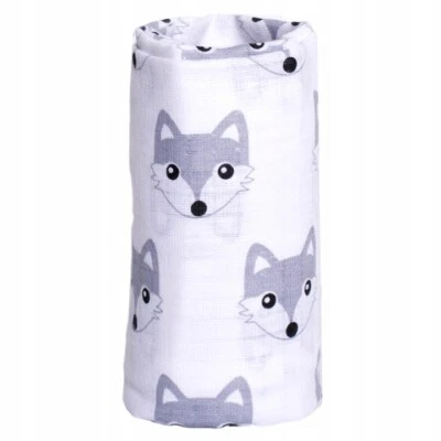 BABYBAZAAR ✅1 Stck. GROSS 70X80 CM FUCHS BAUMWOLLE BABY MUSLIN QUADRATE TÜCHER TRÖTCHEN RÜLP HANDTUCH