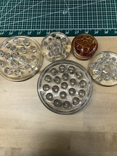 Lot of 5 Vintage Glass Flower Frogs