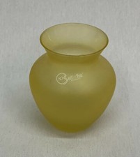 VASETTO PORTA FIORI IN VETRO COLORE GIALLO ALTEZZA 10 CM Ø MAGGIORE 10 CM 