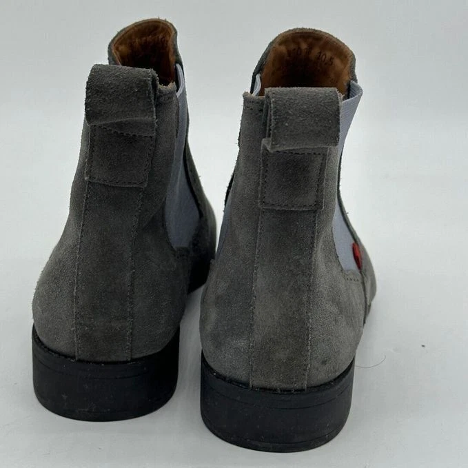 Marc Joseph Chelsea Botas de Cuero Gamuza para Mujer 10.5 Gris Tobillo Pull On Damas Foto 2 de 4