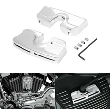 Pair Chrome Spark Plug Head Bolt Covers Fit For Harley Dyna Twin Cam 1999-2017