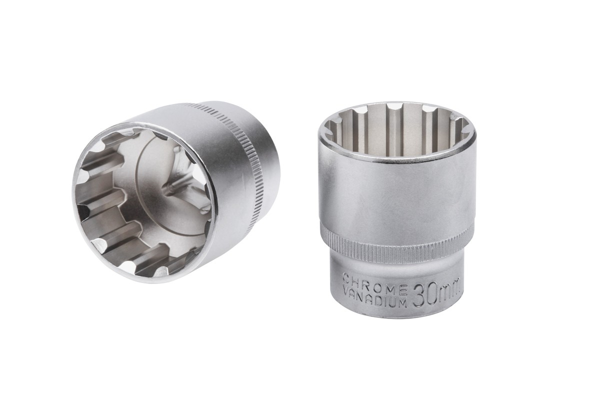19-teiliger Steckschlüsselsatz 1/2 Zoll – Metrisch 8-32 Mm, Inch, Torx, Im Kunststoffkoffer