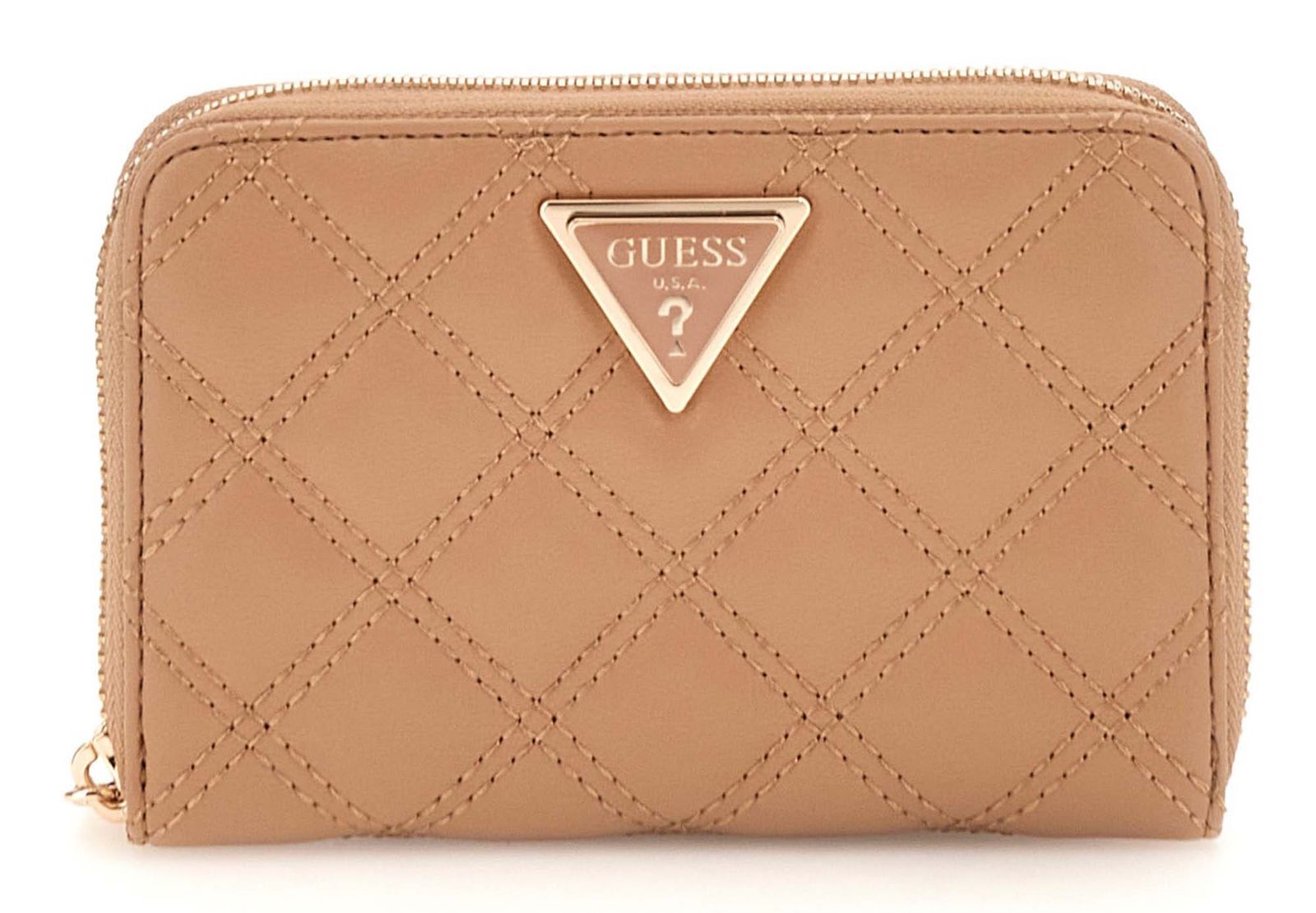 GUESS purse Giully Zip Around Wallet M Beige
