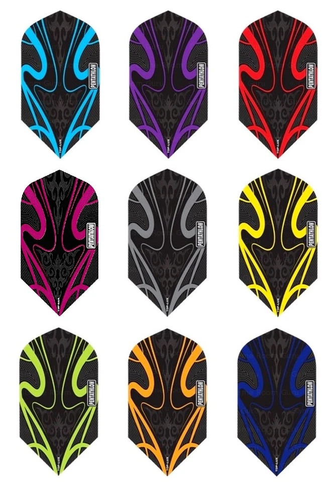 5 Sets Pentathlon TDP Lux Slim Dart Flights – Ships w/ Tracking - Select Color