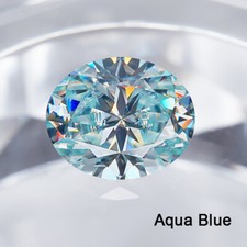Brilliant Cut Oval Loose Moissanite Stone 0.1CT ~ 5 CT Loose Diamond Test Passed